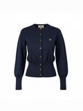 Vivienne Westwood Navy Bea Cardigan Cropped Jumper Women's M