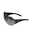 Prada Shield Mask Sunglasses Wrap With Icon Triangle Logo SPR 57L.