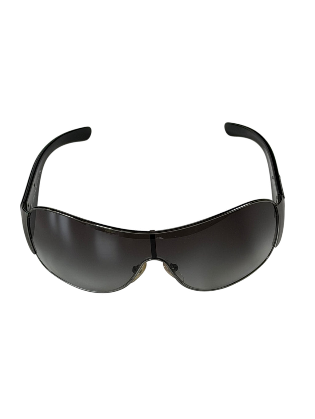 Prada Shield Mask Sunglasses Wrap With Icon Triangle Logo SPR 57L.