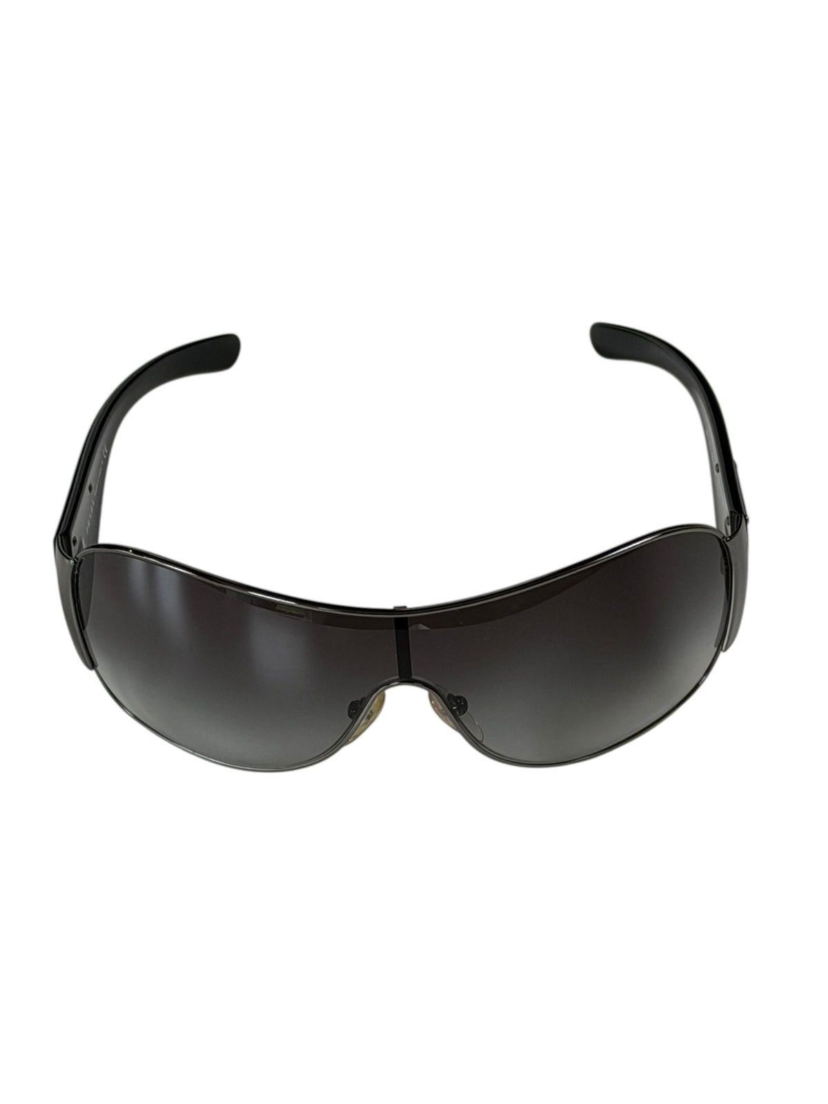 Prada Shield Mask Sunglasses Wrap With Icon Triangle Logo SPR 57L.