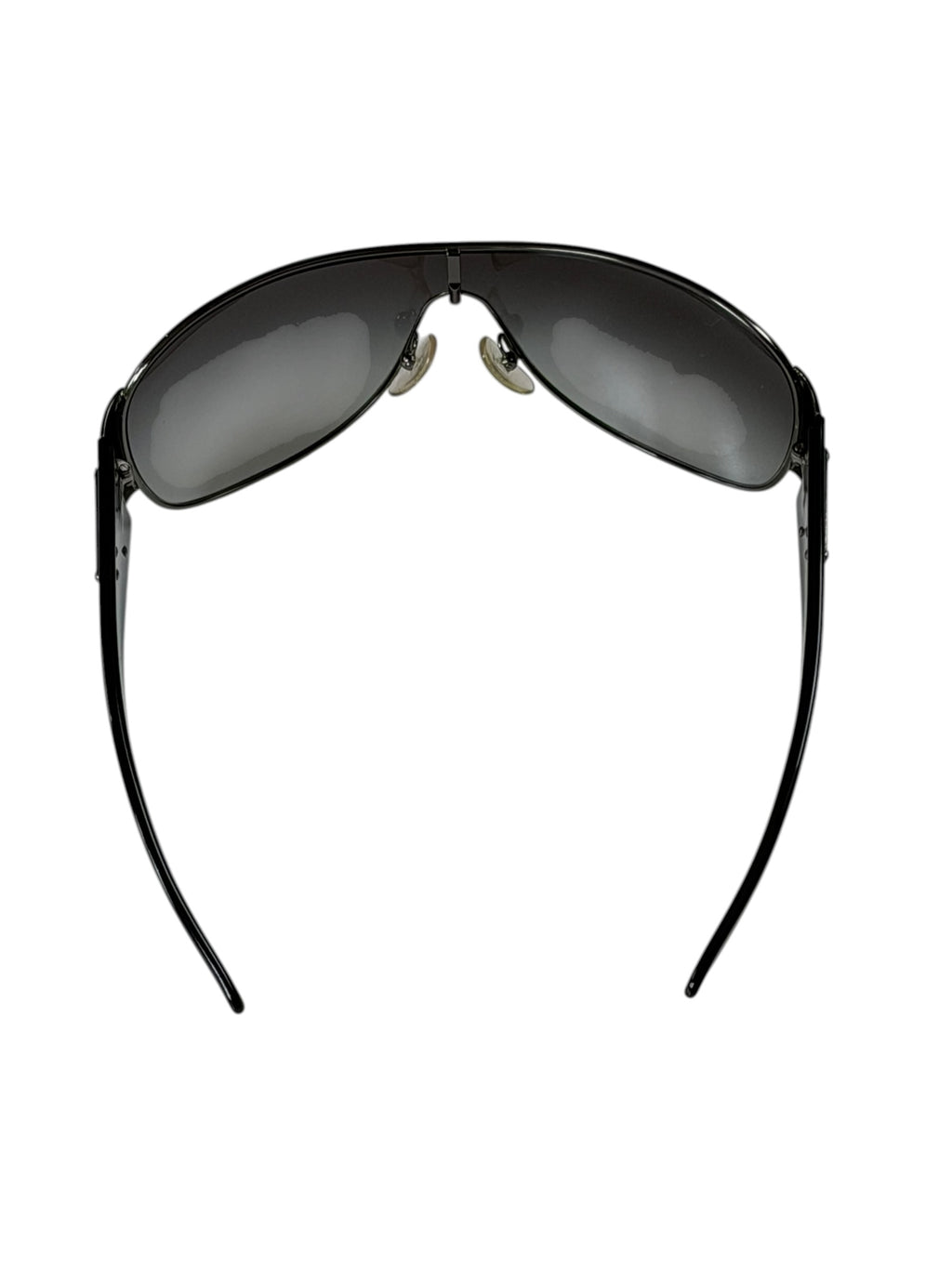 Prada Shield Mask Sunglasses Wrap With Icon Triangle Logo SPR 57L.