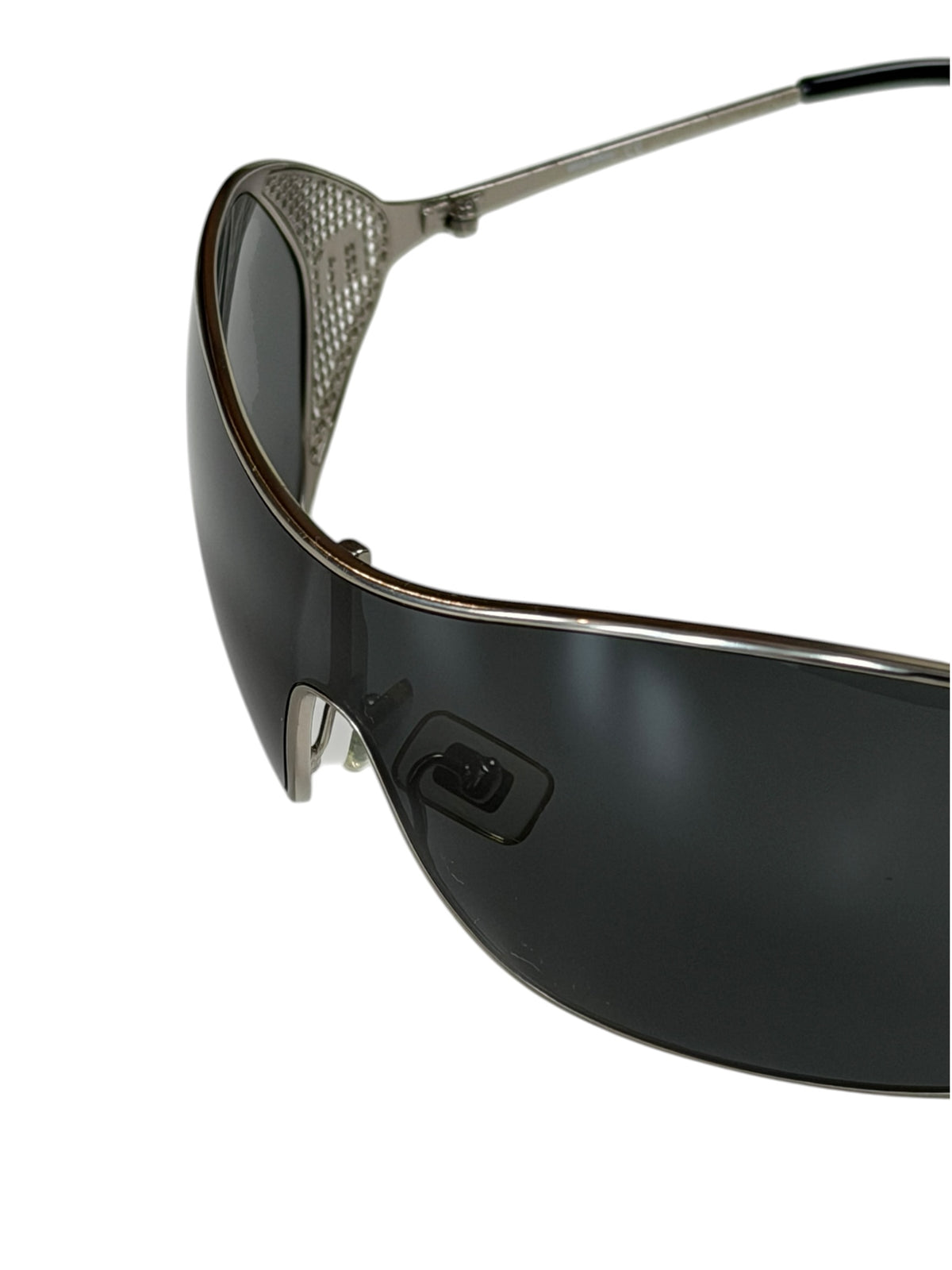 Miu Miu Vintage Metal Sunglasses Wrap Curved Frames Iconic Vintage