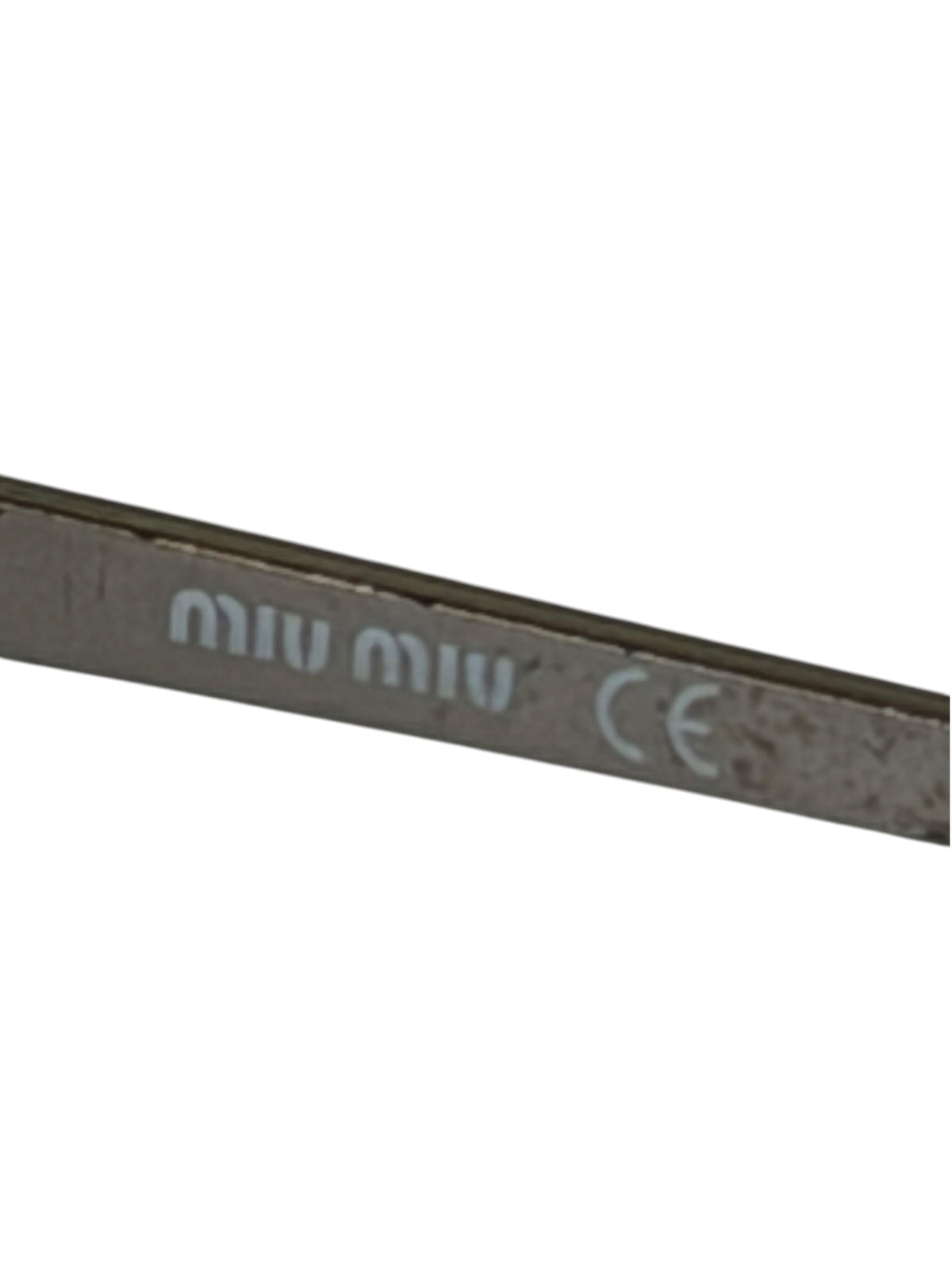 Miu Miu Vintage Metal Sunglasses Wrap Curved Frames Iconic Vintage