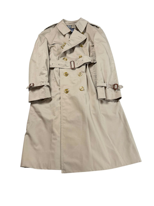 Burberry Made In England Trench Coat Jacket Size 54 Men’s XL (1991)