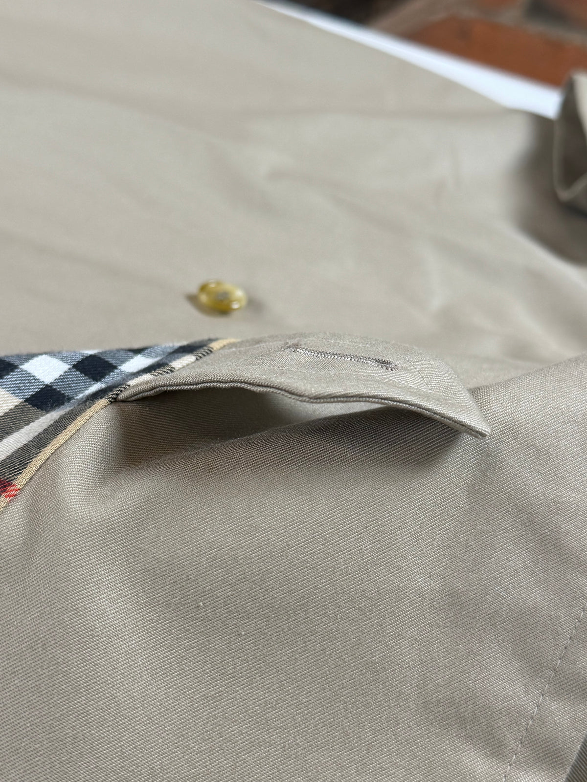 Burberry Made In England Vintage Trench Coat Jacket Size 54 Men’s XL