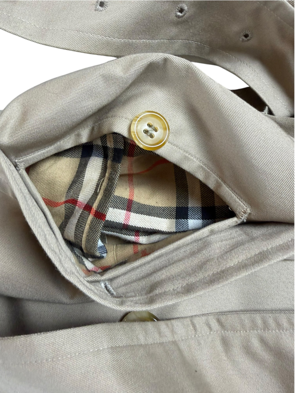 Burberry Made In England Vintage Trench Coat Jacket Size 54 Men’s XL