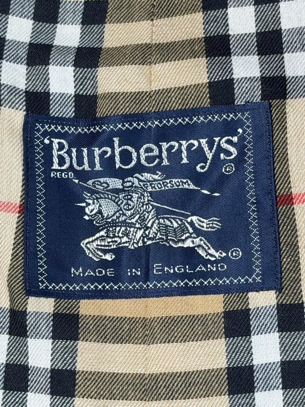 Burberry Made In England Vintage Trench Coat Jacket Size 54 Men’s XL