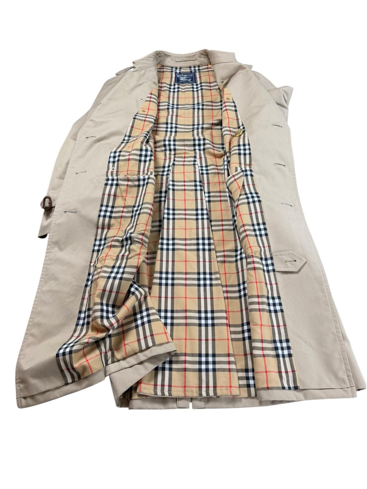Burberry Made In England Vintage Trench Coat Jacket Size 54 Men’s XL