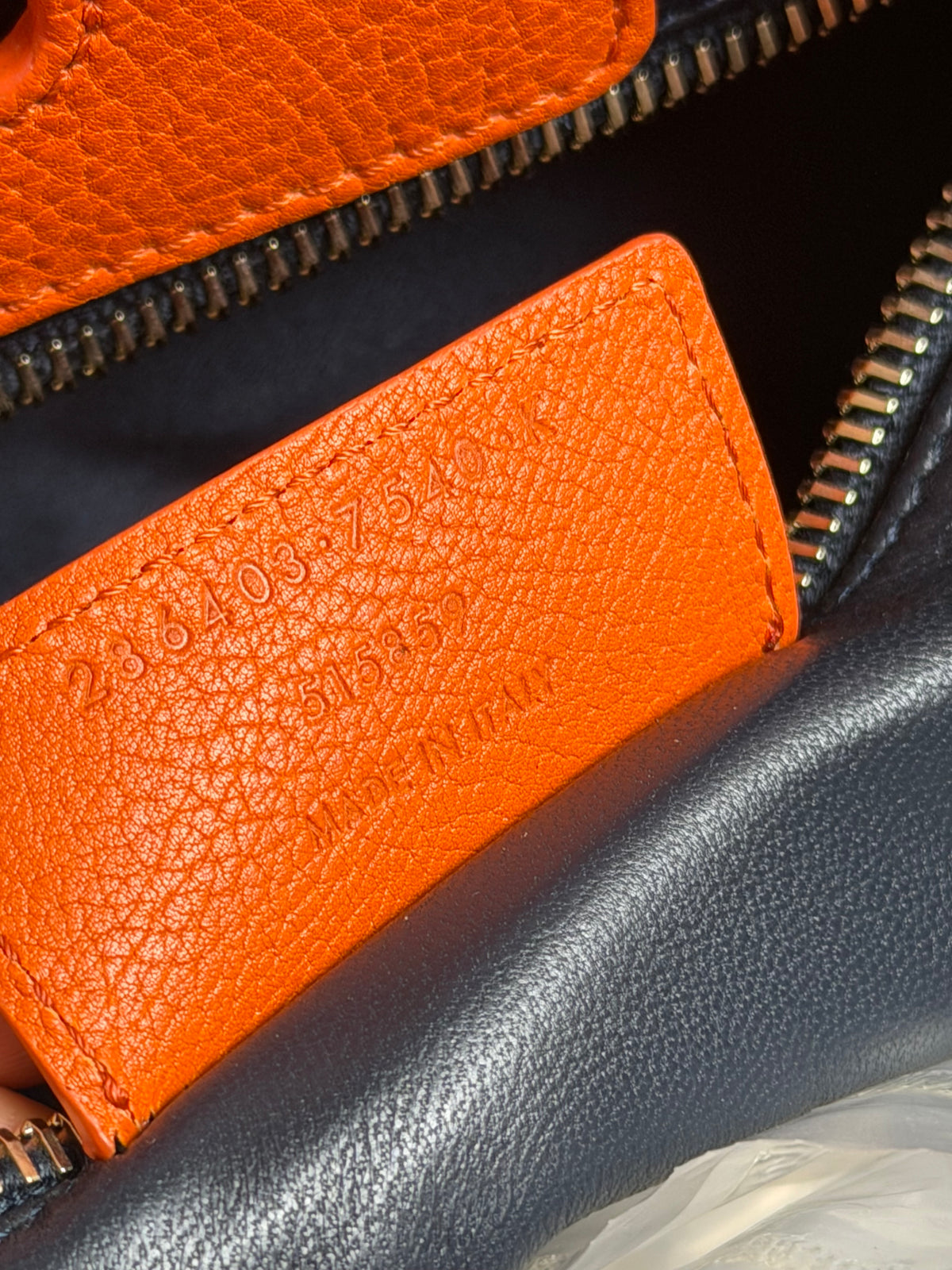 Balenciaga Grained Calfskin Tube Lock Handbag Bag In Orange