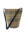 Burberry Bucket Tote Shoulder Bag Strap Handbag Bag 2000’s