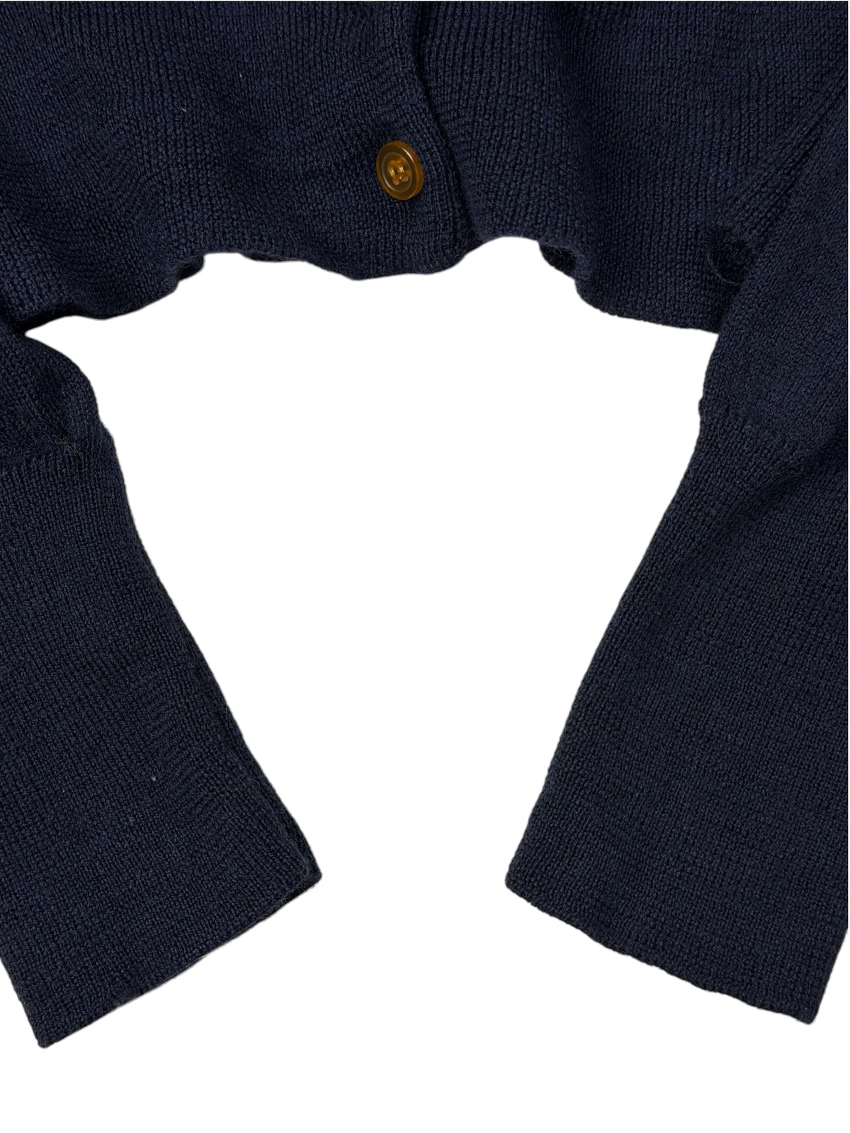 Vivienne Westwood Navy Bea Cardigan Cropped Jumper Women's M