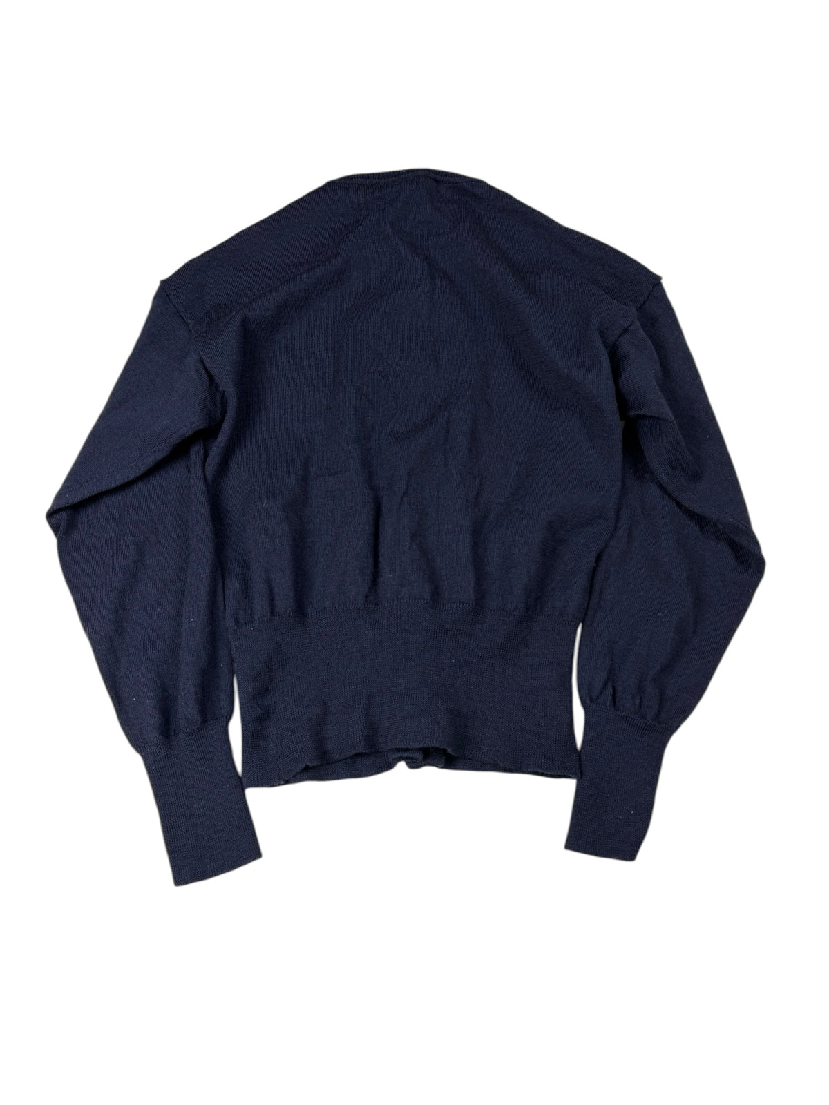 Vivienne Westwood Navy Bea Cardigan Cropped Jumper Women's M