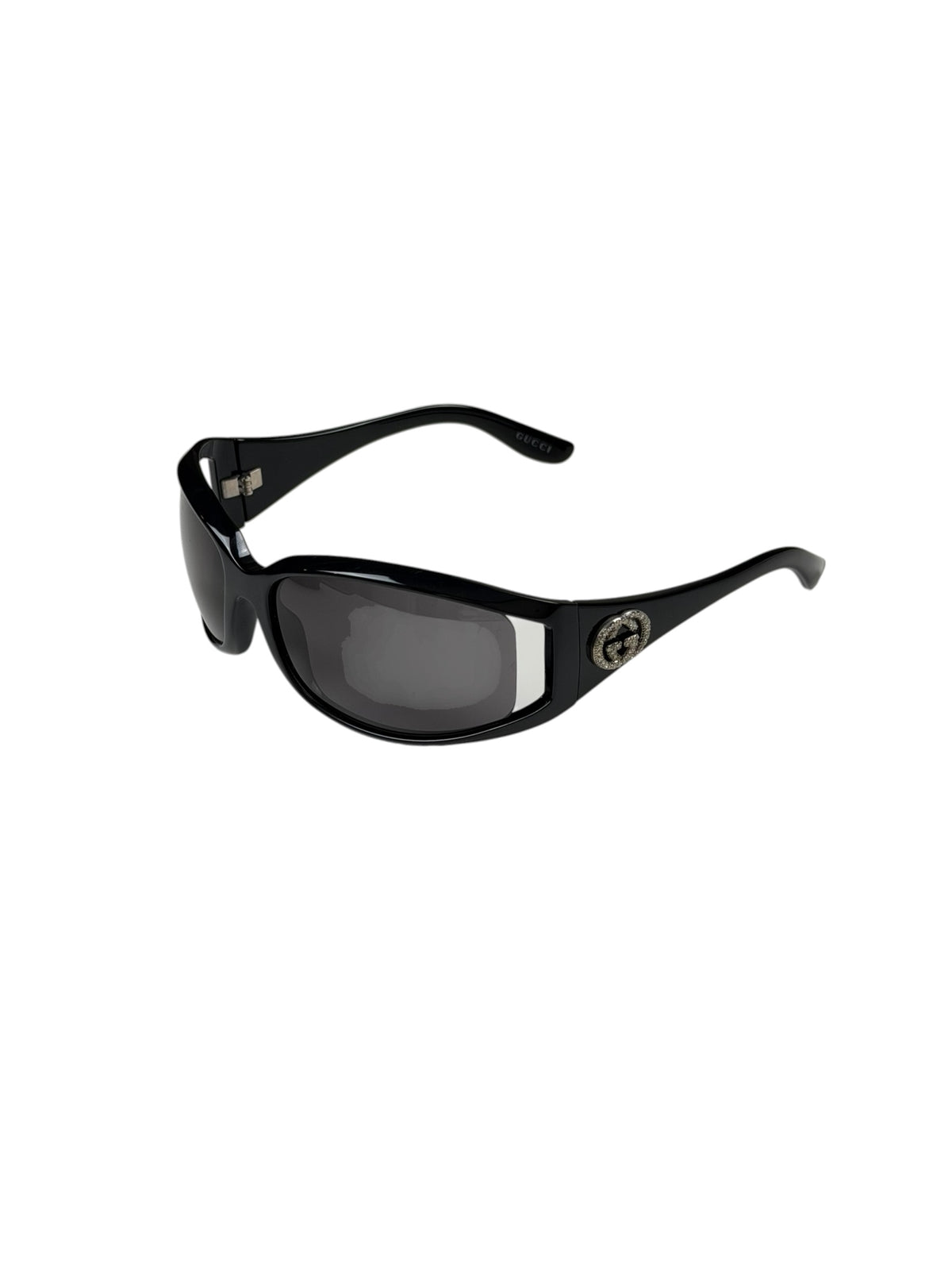 Gucci MOD 2989 Sunglasses Black With Diamontes GG Excellent Pre-Owned