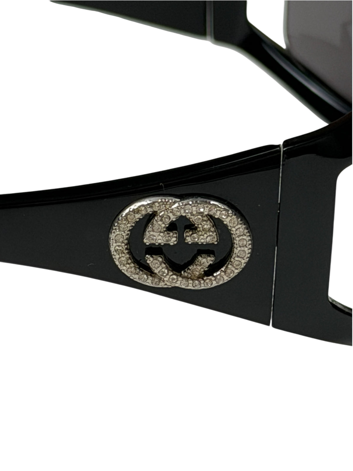 Gucci MOD 2989 Sunglasses Black With Diamontes GG Excellent Pre-Owned