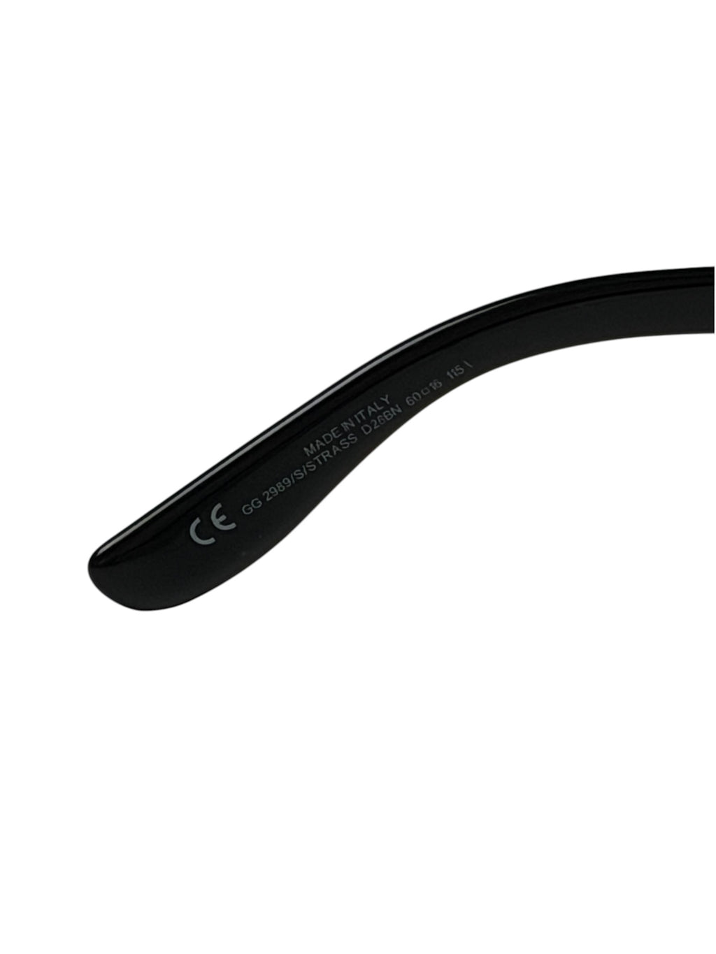 Gucci MOD 2989 Sunglasses Black With Diamontes GG Excellent Pre-Owned
