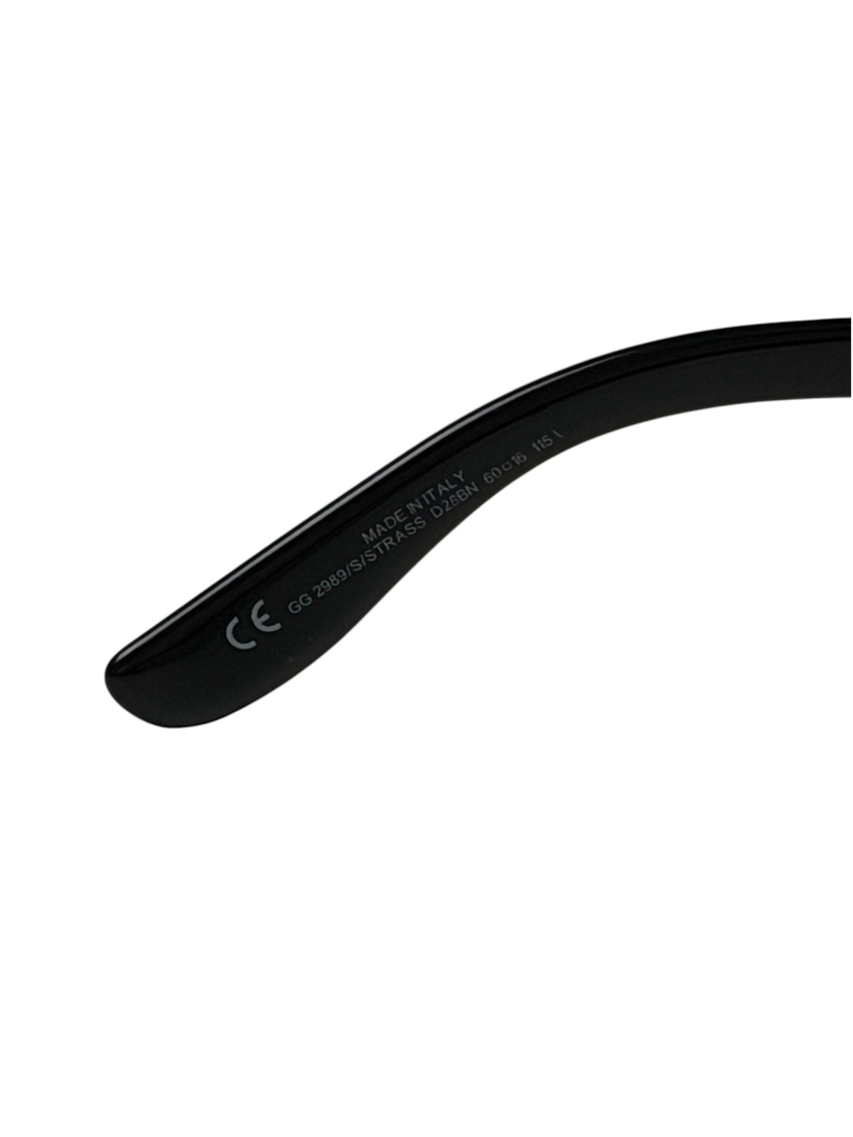 Gucci MOD 2989 Sunglasses Black With Diamontes GG Excellent Pre-Owned