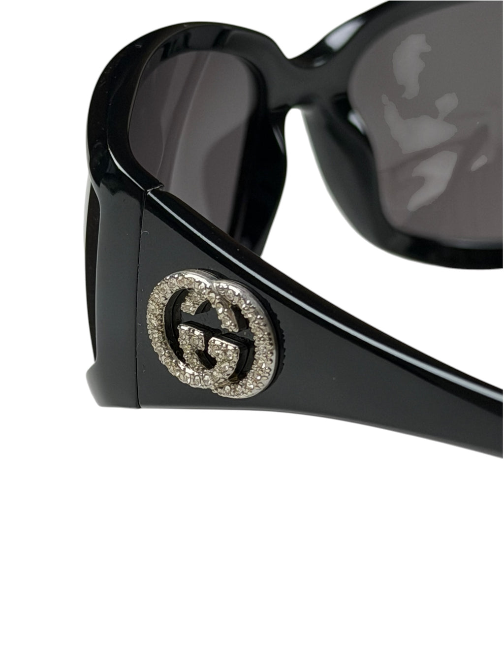 Gucci MOD 2989 Sunglasses Black With Diamontes GG Excellent Pre-Owned