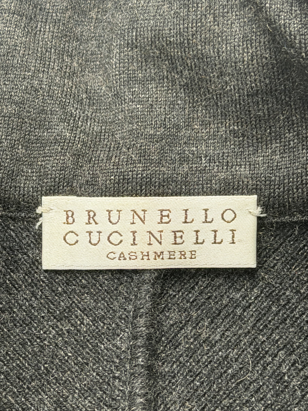 Brunello Cucinelli Hybrid Jacket Cashmere Nylon Black & Grey Women's M IT42