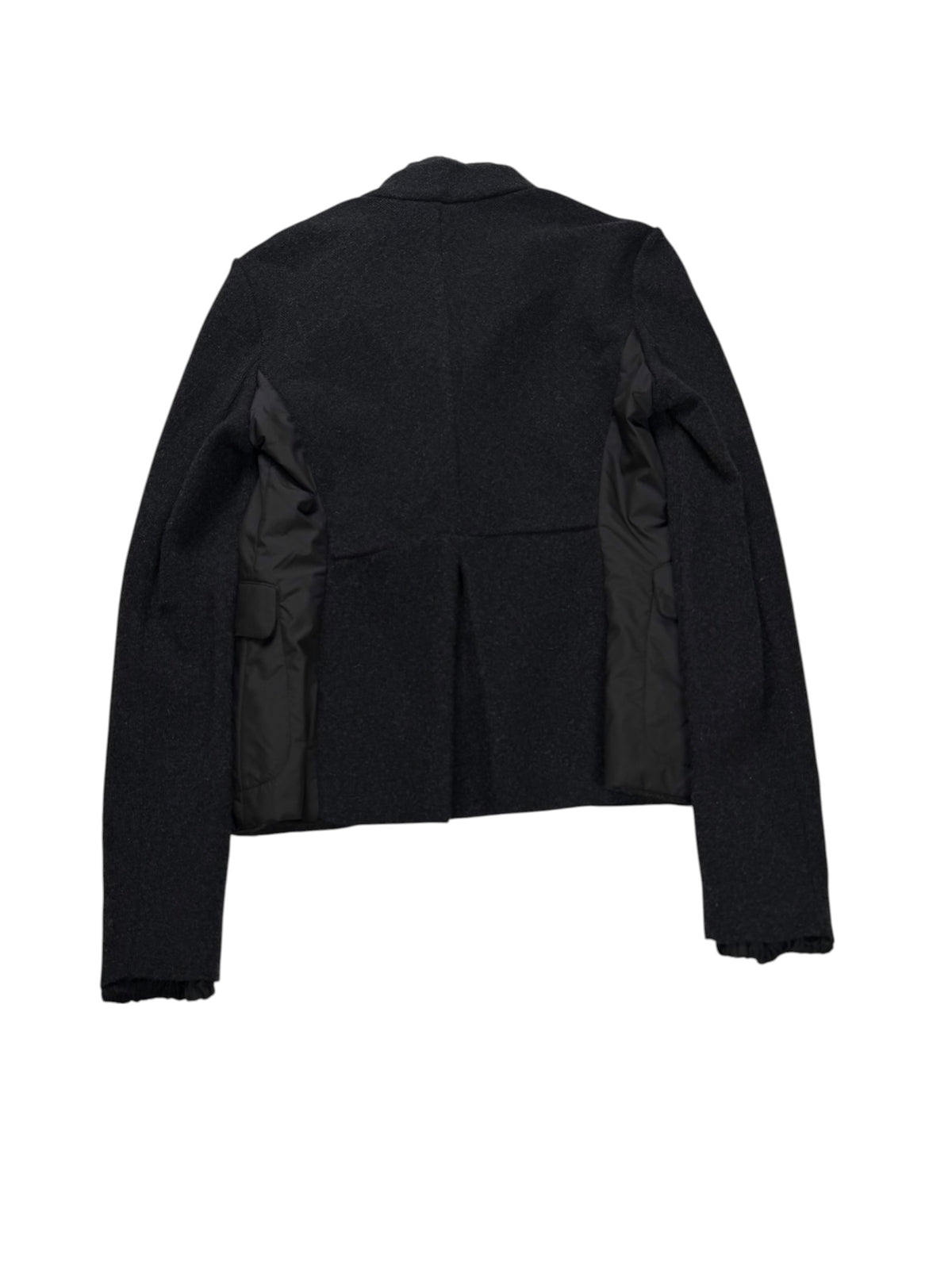 Brunello Cucinelli Hybrid Jacket Cashmere Nylon Black & Grey Women's M IT42
