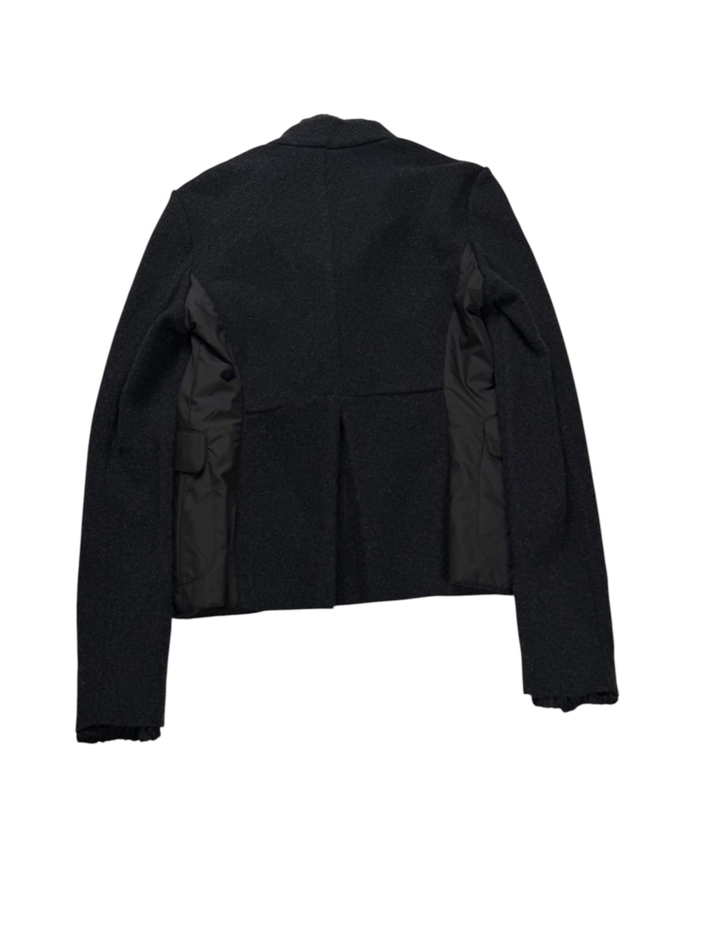 Brunello Cucinelli Hybrid Jacket Cashmere Nylon Black & Grey Women's M IT42