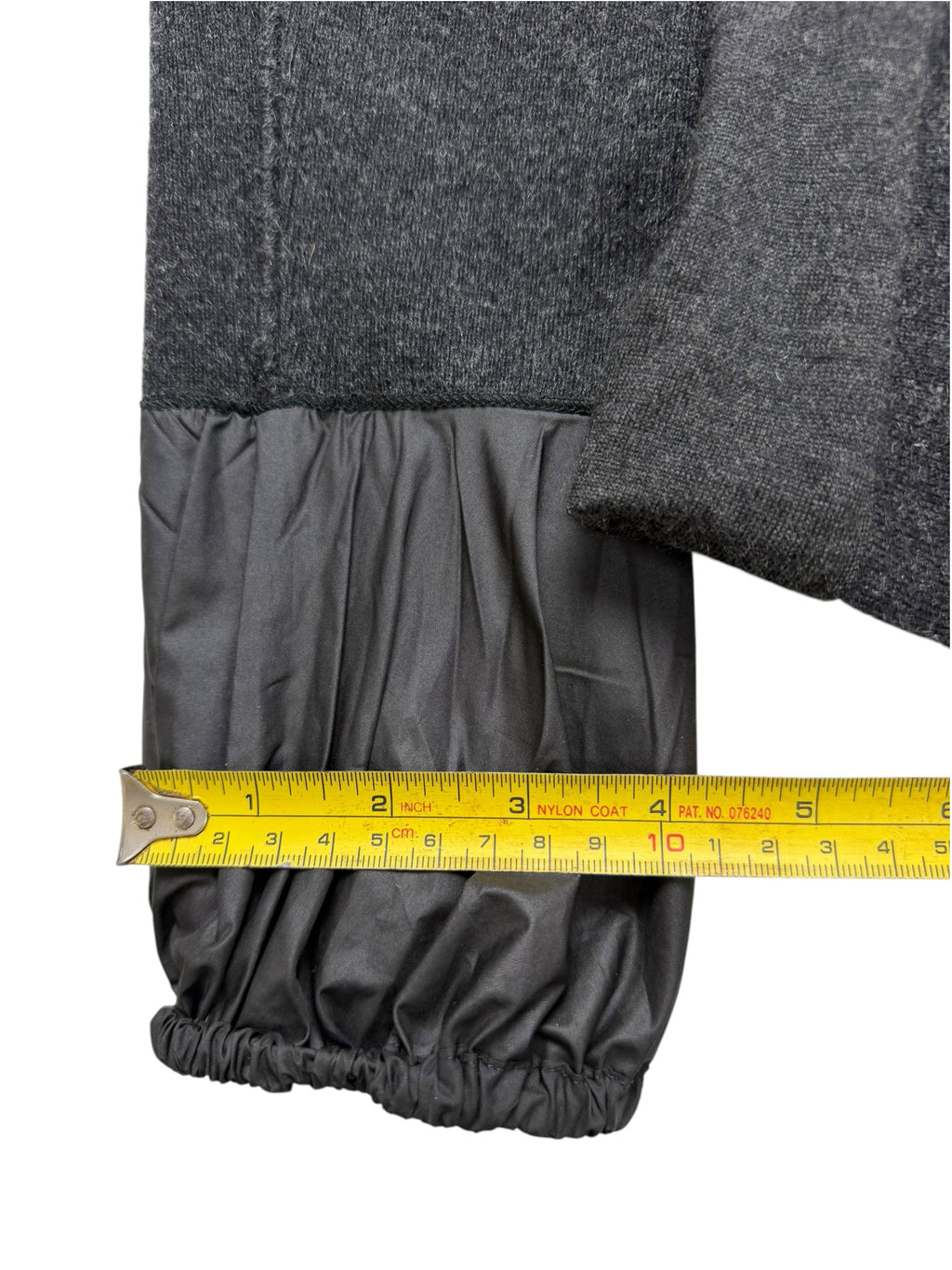 Brunello Cucinelli Hybrid Jacket Cashmere Nylon Black & Grey Women's M IT42