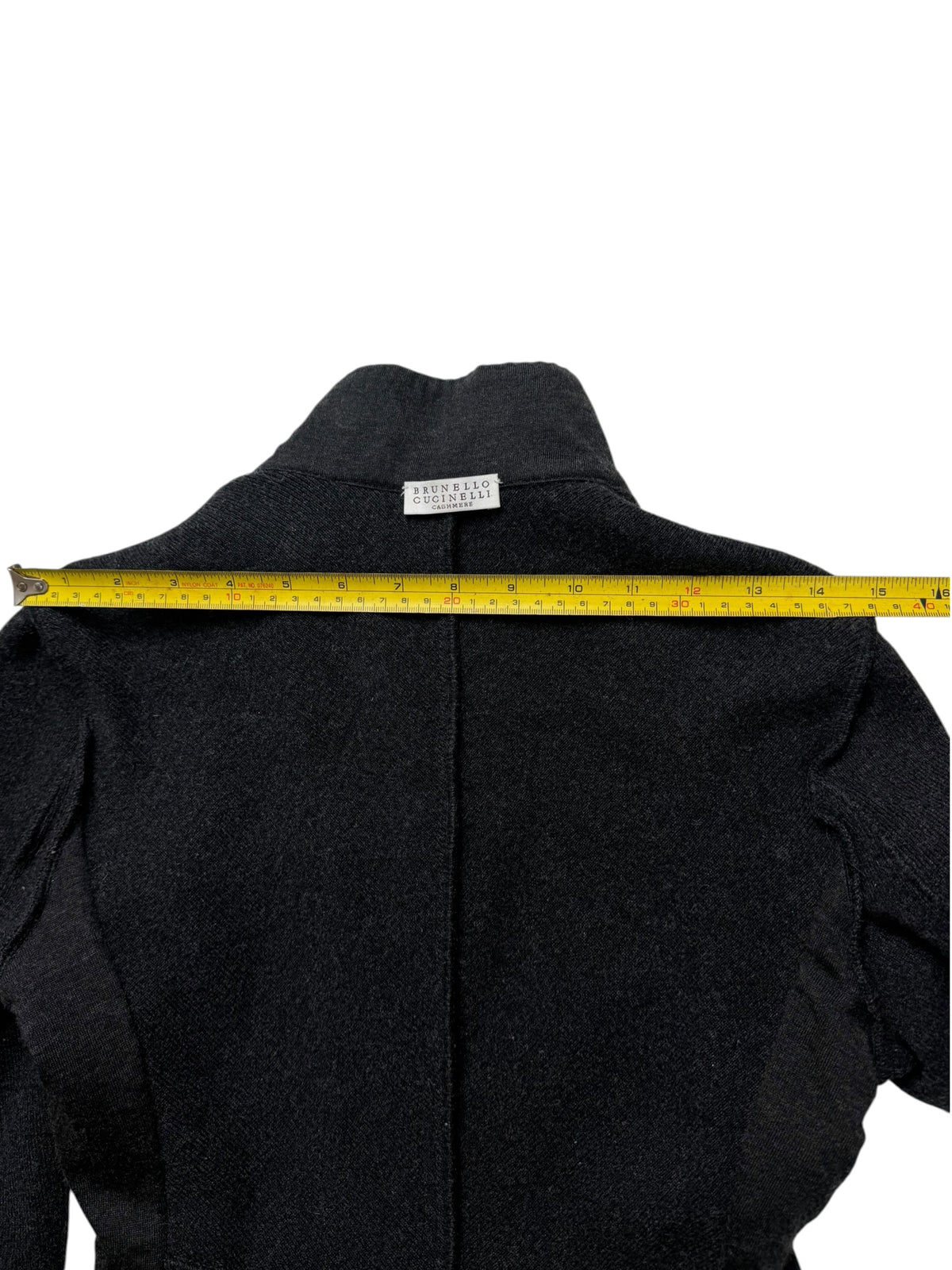 Brunello Cucinelli Hybrid Jacket Cashmere Nylon Black & Grey Women's M IT42