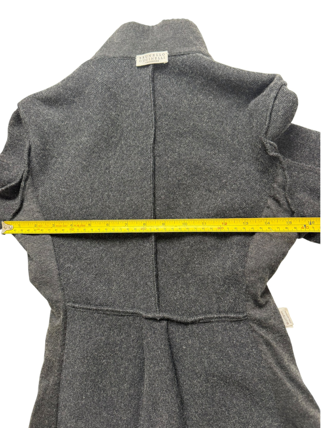 Brunello Cucinelli Hybrid Jacket Cashmere Nylon Black & Grey Women's M IT42