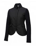 Brunello Cucinelli Hybrid Jacket Cashmere Nylon Black & Grey Women's M IT42