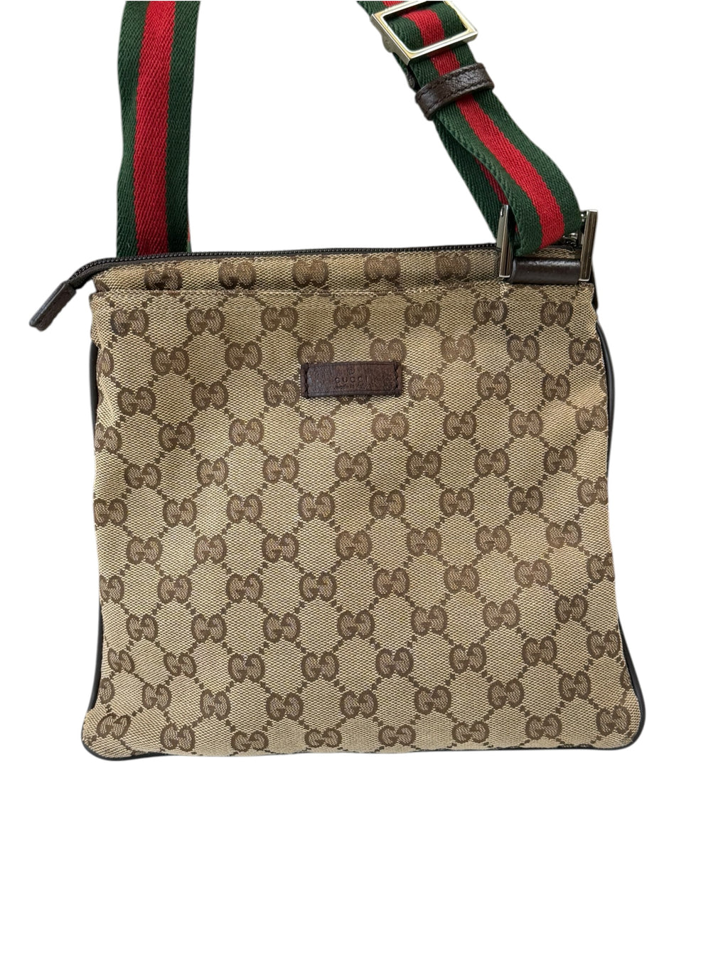 Gucci Canvas Web Messenger Bag 31cm