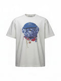 Acne Studios Printed T-Shirt Exford Face teddy Bear Mens M Optic White